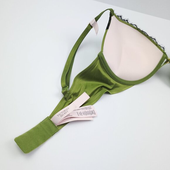 Victoria's Secret 34C Bra Bombshell Plunge Push Up Lace Lingerie NWT - Picture 10 of 12